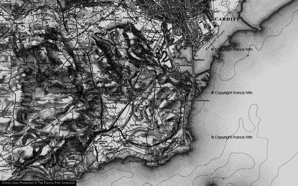 Old Map of Murch, 1898 in 1898