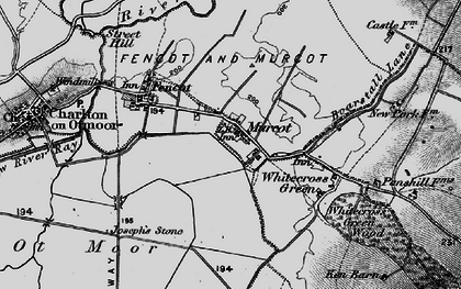 Old map of Whitecross Green in 1896