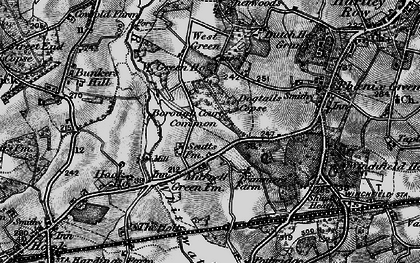Old map of Borough Court in 1895