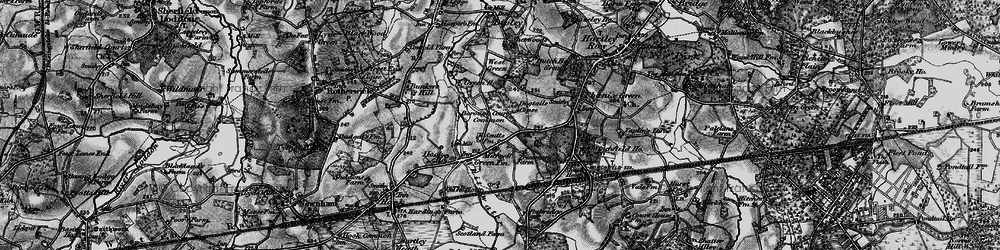 Old map of Murrell Green in 1895