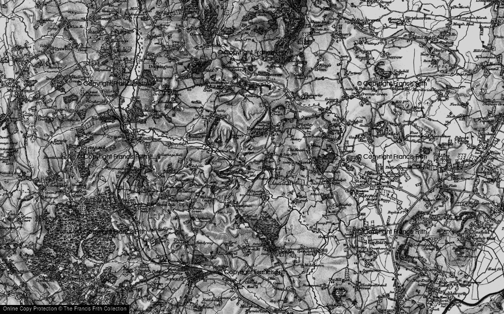 Old Map of Murrell's End, 1896 in 1896