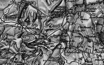 Old map of Murrell's End in 1896