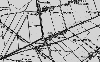 Old map of Murrow in 1898