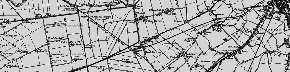 Old map of Murrow in 1898