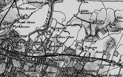 Old map of Binny Cotts in 1895