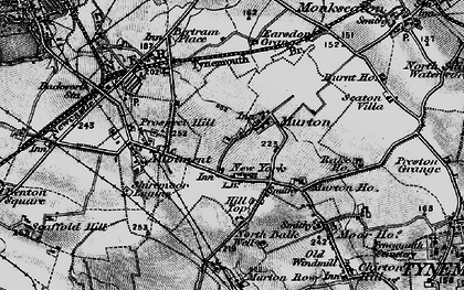 Old map of Murton in 1897