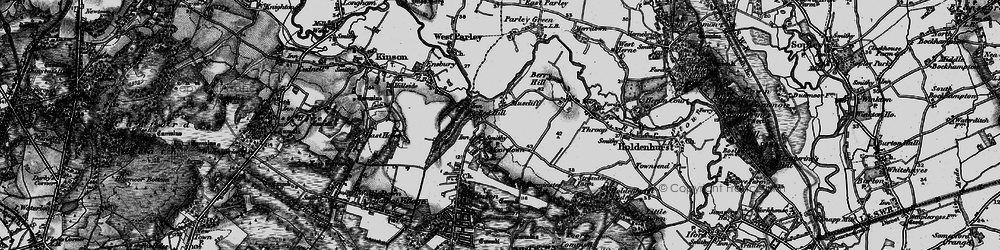 Old map of Muscliff in 1895
