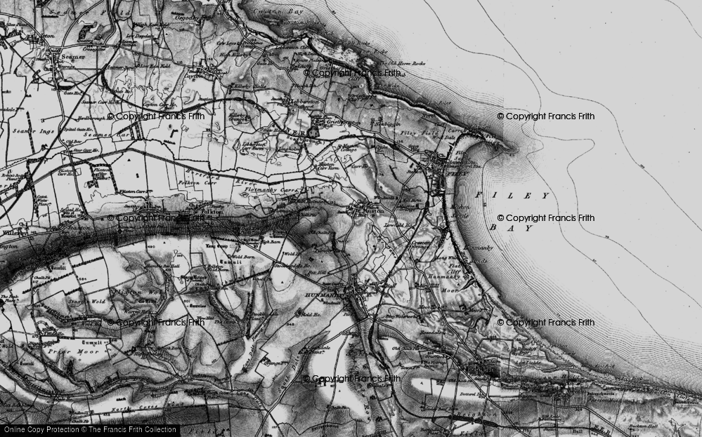 Old Map of Muston, 1897 in 1897