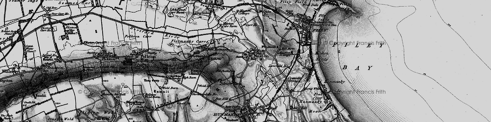 Old map of Muston in 1897