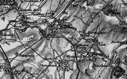 Old map of Mustow Green in 1899