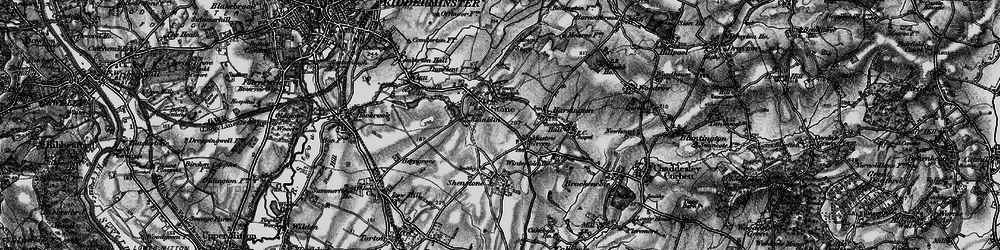 Old map of Mustow Green in 1899