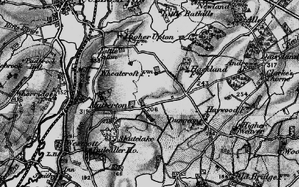 Old map of Mutterton in 1898