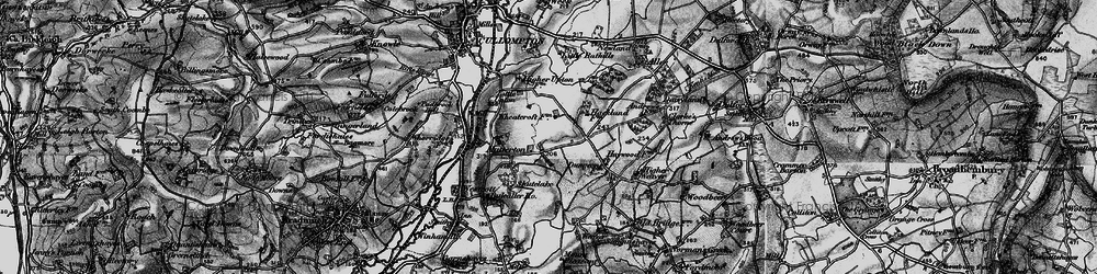 Old map of Mutterton in 1898