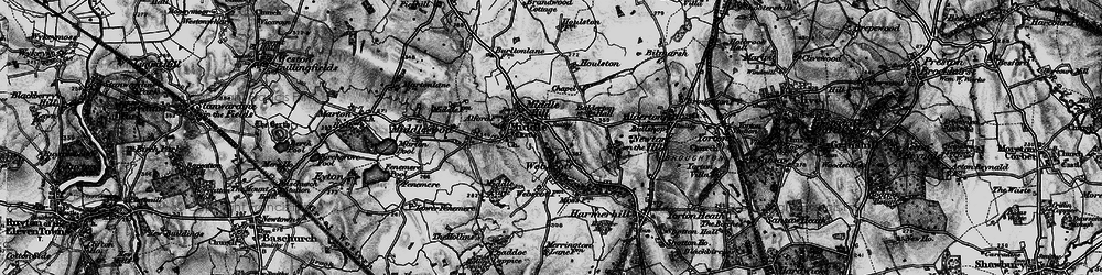 Old map of Myddle in 1899