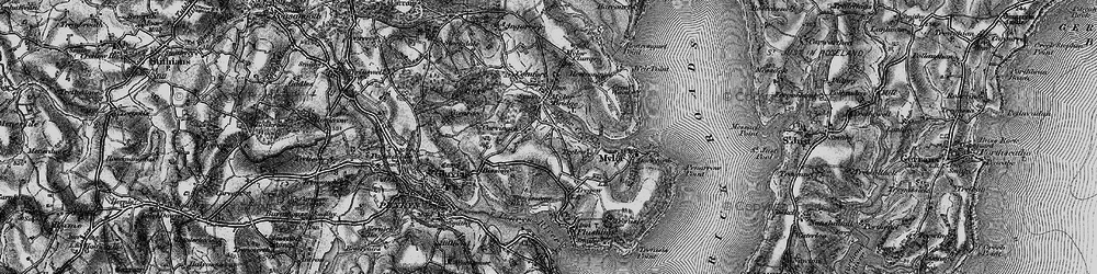 Old map of Mylor Creek in 1895