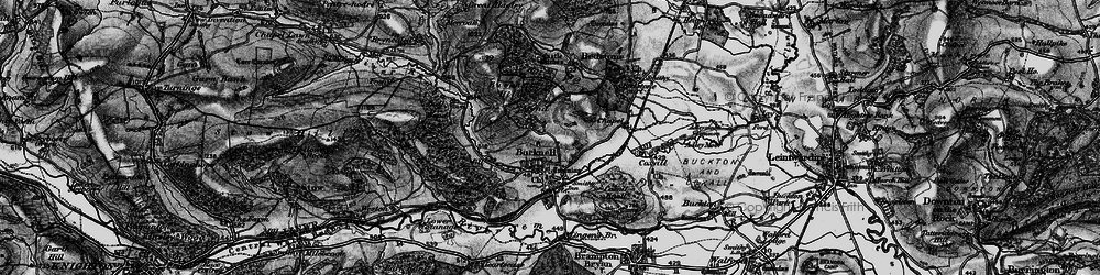 Old map of Bucknell Hill in 1899