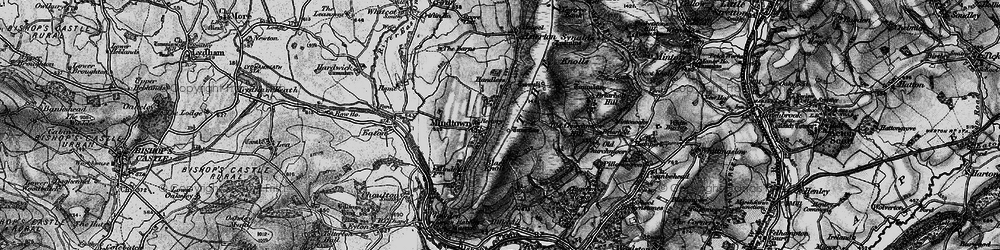 Old map of Myndtown in 1899