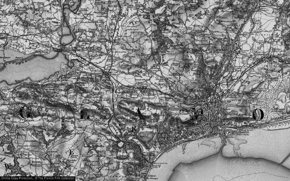 Old Map of Mynydd-bach-y-glo, 1897 in 1897