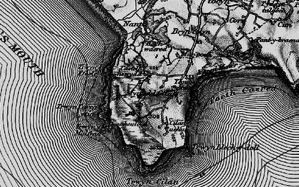 Old map of Mynydd Gilan in 1898