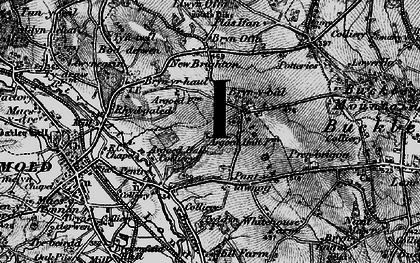 Old map of Mynydd Isa in 1897