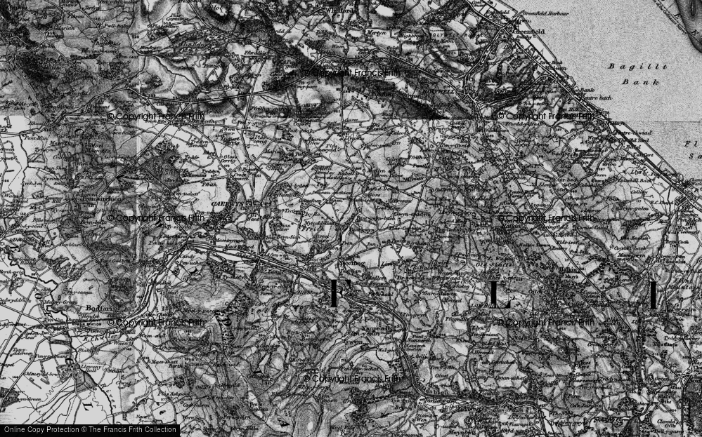 Old Map of Mynydd-llan, 1896 in 1896