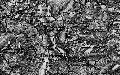 Old map of Mynydd Mechell in 1899