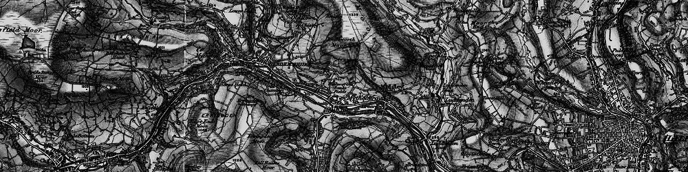 Old map of Mytholmroyd in 1896