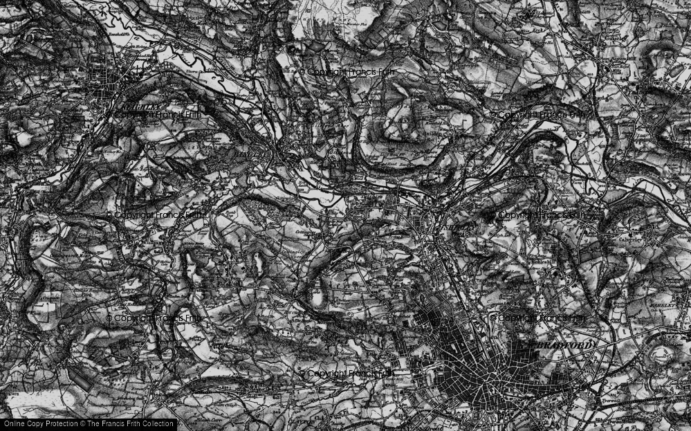 Old Map of Nab Wood, 1898 in 1898