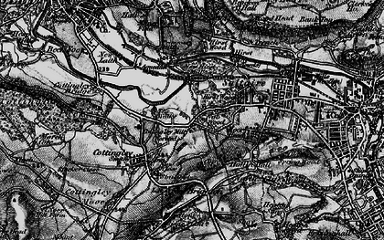 Old map of Nab Wood in 1898