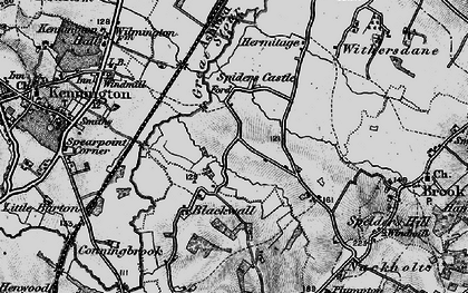 Old map of Naccolt in 1895