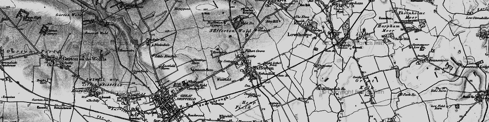 Old map of Nafferton in 1898