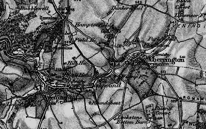 Old map of Westrip Farm Ho in 1896