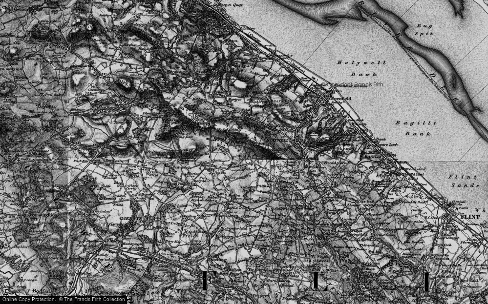 Old Map of Naid-y-march, 1896 in 1896