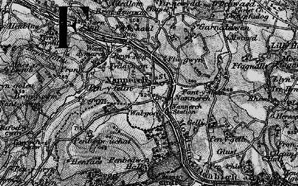 Old map of Nannerch in 1896
