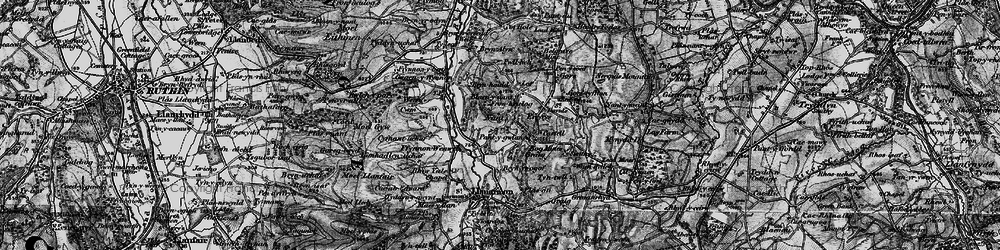 Old map of Bryn-haidd in 1897