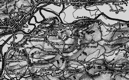 Old map of Nant in 1898