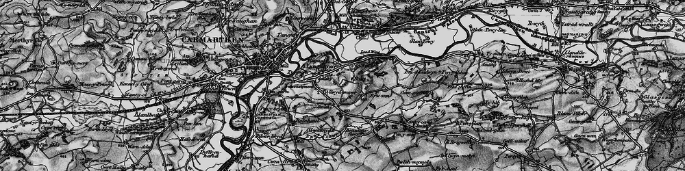 Old map of Nant in 1898