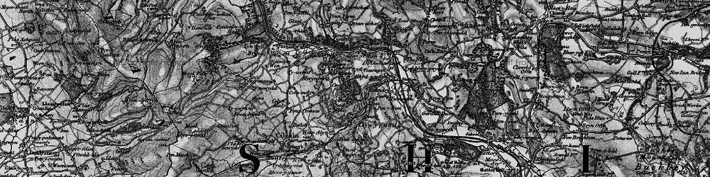 Old map of Nant Alyn in 1896