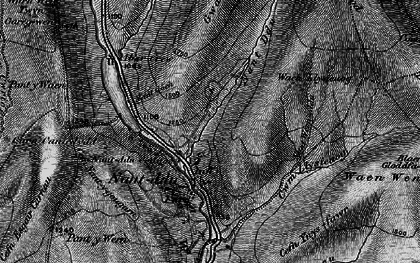 Old map of Blaen Gloddfa-fawr in 1898