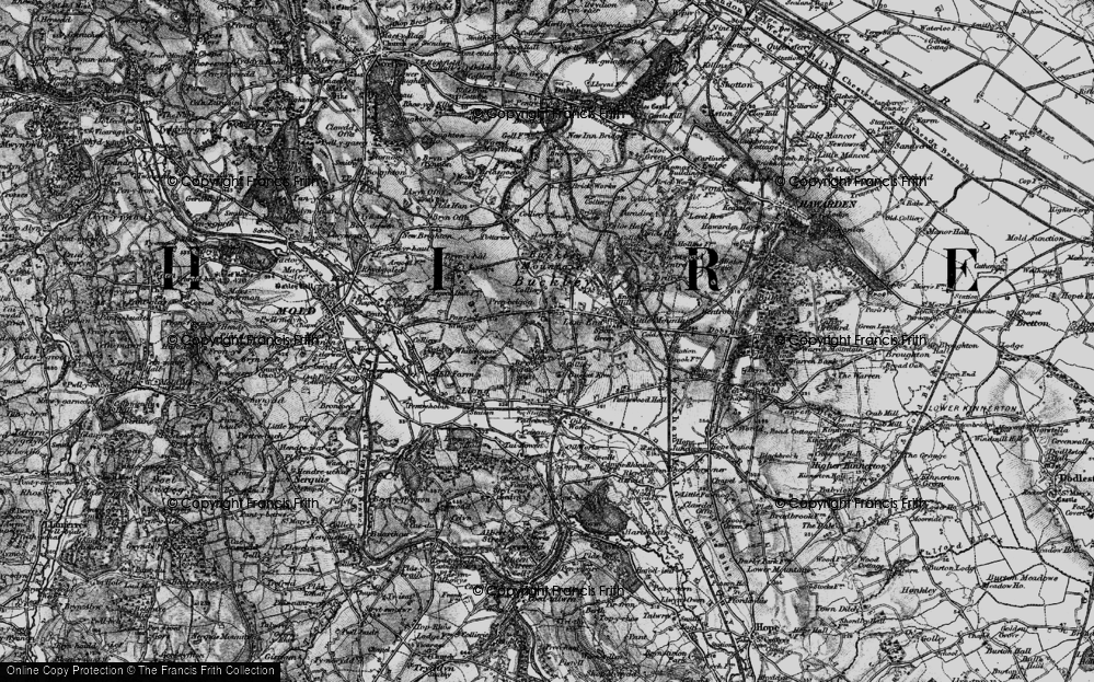 Old Map of Nant Mawr, 1897 in 1897