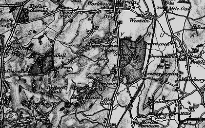 Old map of Nant y Caws in 1897