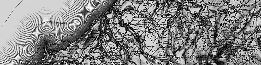 Old map of Nanternis in 1898