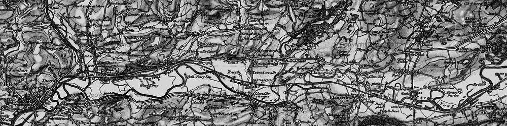 Old map of Nantgaredig in 1898