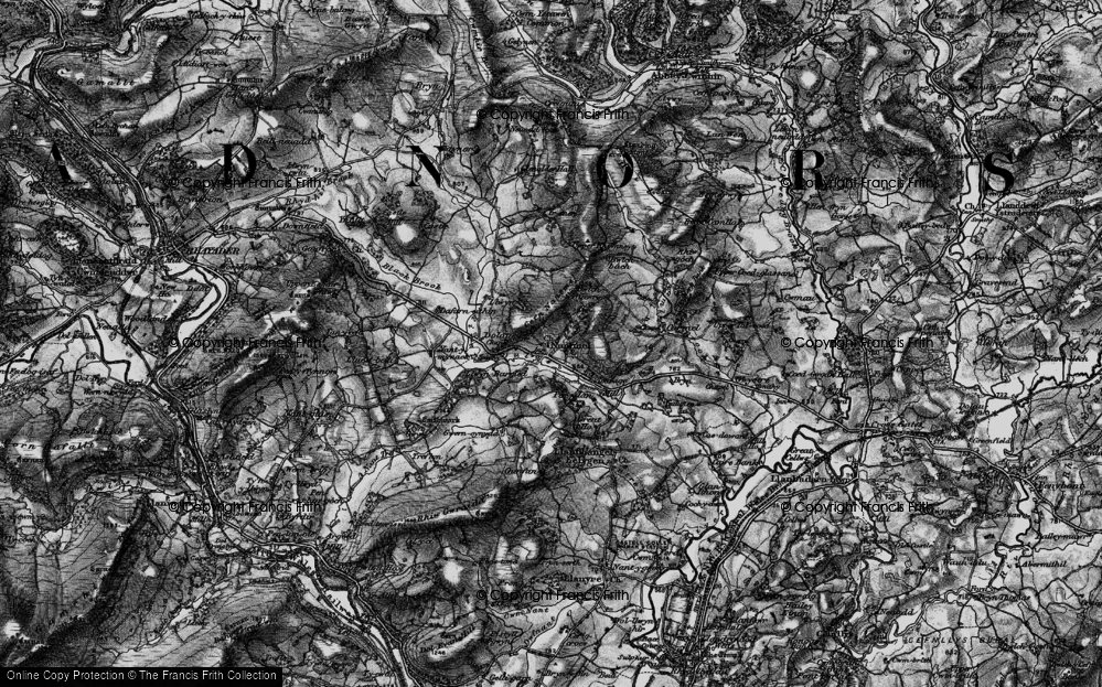 Old Map of Nantmel, 1898 in 1898