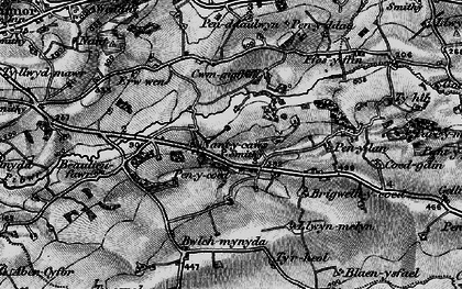 Old map of Nantycaws in 1898