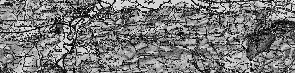Old map of Blaenisfael in 1898