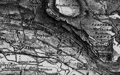 Old map of Beldon Peat Moor in 1897