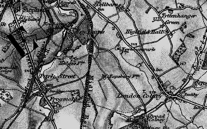 Old map of Napsbury Park in 1896