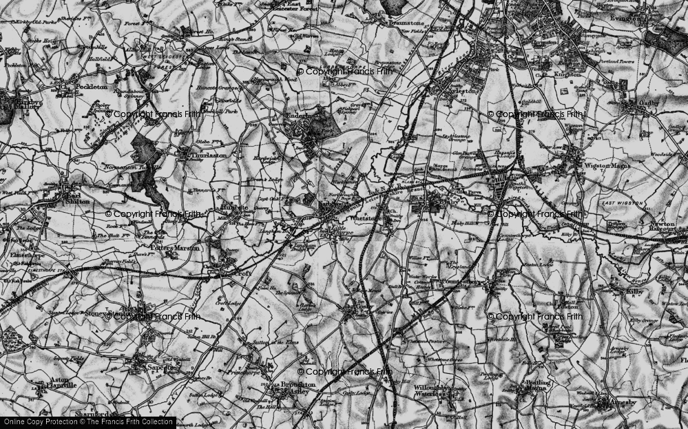 Old Map of Narborough, 1899 in 1899