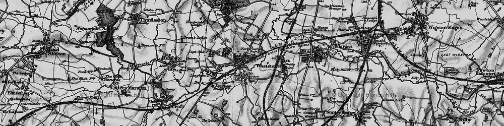 Old map of Narborough in 1899